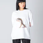 みるきち【ペットイラストアーティスト】の飛び出すカナヘビ① Big Long Sleeve T-Shirt