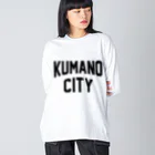 JIMOTOE Wear Local Japanの熊野市 KUMANO CITY ビッグシルエットロングスリーブTシャツ