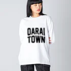 JIMOTOE Wear Local Japanの大洗町 OARAI TOWN ビッグシルエットロングスリーブTシャツ