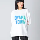 JIMOTOE Wear Local Japanの大山町 OYAMA TOWN Big Long Sleeve T-Shirt