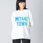 JIMOTOE Wear Local Japanの三種町 MITANE TOWN Big Long Sleeve T-Shirt