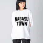 JIMOTOE Wear Local Japanの長洲町 NAGASU TOWN ビッグシルエットロングスリーブTシャツ