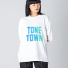 JIMOTOE Wear Local Japanの利根町 TONE TOWN ビッグシルエットロングスリーブTシャツ