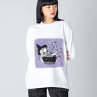 Mizna WadaのBlack Cauldron ビッグシルエットロングスリーブTシャツ