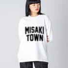 JIMOTO Wear Local Japanの岬町 MISAKI TOWN ビッグシルエットロングスリーブTシャツ