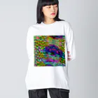 egg Artworks & the cocaine's pixの『∫αЙ†α₷₥α f4r sµ!c!de.』 ビッグシルエットロングスリーブTシャツ