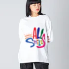 thanksactivityのALL Smiles ビッグシルエットロングスリーブTシャツ