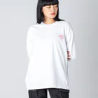 綾錦工房 りこりすの曼珠沙華 【黄昏】 ビッグシルエットロングスリーブTシャツ