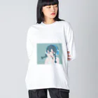 fu-ko_2311のアクアリウムヘッドホン ビッグシルエットロングスリーブTシャツ