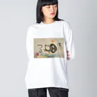 KIYOKA88WONDERLANDのつるっとペンギン　Slippery penguin ビッグシルエットロングスリーブTシャツ