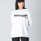 SOULBLAMEのMIXED LOGO L-SLEEVE IN WHITE ビッグシルエットロングスリーブTシャツ