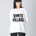 JIMOTOE Wear Local Japanの榛東村 SHINTO VILLAGE Big Long Sleeve T-Shirt