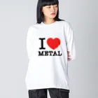 HachijuhachiのI LOVE METAL ビッグシルエットロングスリーブTシャツ