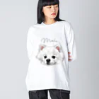 みきぞーん｜保護猫 ミッキー画伯と肉球とおともだちのmoln ビッグシルエットロングスリーブTシャツ