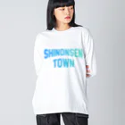 JIMOTOE Wear Local Japanの新温泉町 SHINONSEN TOWN ビッグシルエットロングスリーブTシャツ