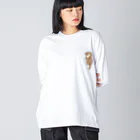 綾錦工房 りこりすのほされカワウソ Big Long Sleeve T-Shirt