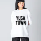 JIMOTO Wear Local Japanの遊佐町 YUSA TOWN ビッグシルエットロングスリーブTシャツ