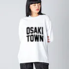 JIMOTOE Wear Local Japanの大崎町 OSAKI TOWN ビッグシルエットロングスリーブTシャツ