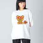 レタ(LETA)のぬいクマちゃんのキノコがり Big Long Sleeve T-Shirt