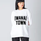 JIMOTO Wear Local Japanの岩内町 IWANAI TOWN ビッグシルエットロングスリーブTシャツ