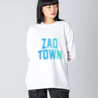 JIMOTOE Wear Local Japanの蔵王町 ZAO TOWN ビッグシルエットロングスリーブTシャツ