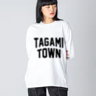 JIMOTOE Wear Local Japanの田上町 TAGAMI TOWN Big Long Sleeve T-Shirt