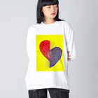 ∞INFINITY∞のmelanco heart ビッグシルエットロングスリーブTシャツ