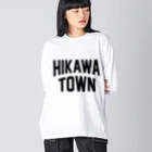 JIMOTOE Wear Local Japanの氷川町 HIKAWA TOWN ビッグシルエットロングスリーブTシャツ