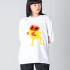 さくちゃんのおみせのぴちょかん ビッグシルエットロングスリーブTシャツ