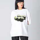 脂身通信Ｚのお寿司_細巻き寿司_かっぱ巻き_221024 Big Long Sleeve T-Shirt