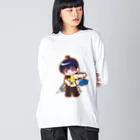 はりねずこのイラストのダーツ男子海斗くん Big Long Sleeve T-Shirt