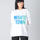 JIMOTOE Wear Local Japanの美里町 MISATO TOWN Big Long Sleeve T-Shirt