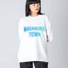 JIMOTOE Wear Local Japanの長沼町 NAGANUMA TOWN Big Long Sleeve T-Shirt