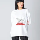 のいたんの道産子ダルメシアン2 ビッグシルエットロングスリーブTシャツ