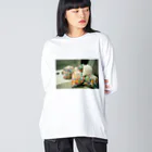 ri7tiiのがちゃがちゃ ビッグシルエットロングスリーブTシャツ