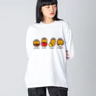 高堂玲/イラストの方のチキンナゲット４兄弟 Big Long Sleeve T-Shirt