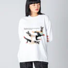 Drecome_Designのピラティス・シマウマ Big Long Sleeve T-Shirt