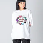 ふじこのうまくいくさ！ ビッグシルエットロングスリーブTシャツ