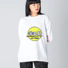 chicodeza by suzuriのフクロウトリオ Big Long Sleeve T-Shirt