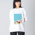 はっちゃんの空とコスモス Big Long Sleeve T-Shirt