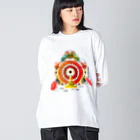 『NG （Niche・Gate）』ニッチゲート-- IN SUZURIの誘拐迷子防犯防止善図h.t. Big Long Sleeve T-Shirt