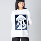 -CLO-のクラゲの女神 ビッグシルエットロングスリーブTシャツ