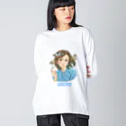 石原有輝香 official SUZURIの虫愛づる母君 designated by 北大路ツカサ ビッグシルエットロングスリーブTシャツ