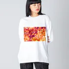 最終進化的量産型良のオレンジノコウヨウ Big Long Sleeve T-Shirt