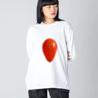 WakeUp!BalloonのRedBalloon Big Long Sleeve T-Shirt