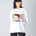 kurimo.のぼくにもください ビッグシルエットロングスリーブTシャツ