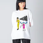 P-STYLEのシャチョー！(社長) Big Long Sleeve T-Shirt