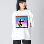 MedicalKUNの手乗り忍者くん★修行中！★ Big Long Sleeve T-Shirt