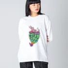 ヒロシオーバーダイブのドラゴンフルーツ Big Long Sleeve T-Shirt