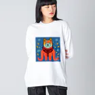 Magic Worldのカラフルな生き物シリーズ Big Long Sleeve T-Shirt